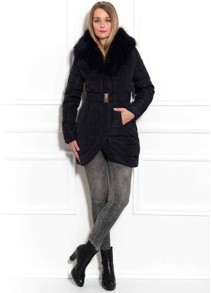 Dámská zimní elegantní bunda černá - Due Linee - Poslední kusy - Zimní bundy,  Dámské oblečení - GLAM, protože chci být odlišná!