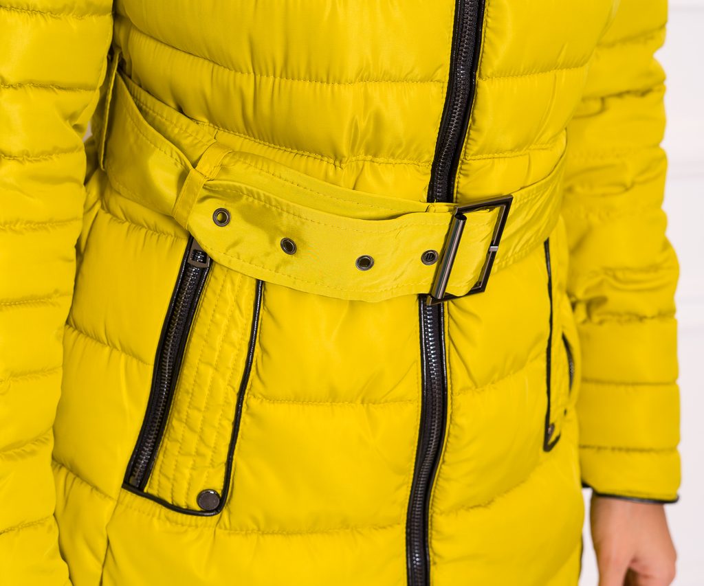 Glamadise.hu Fashion paradise - Női téli kabát Due Linee - Sárga - Due  Linee - Téli kabátok - Női ruházat - Divat olasz design