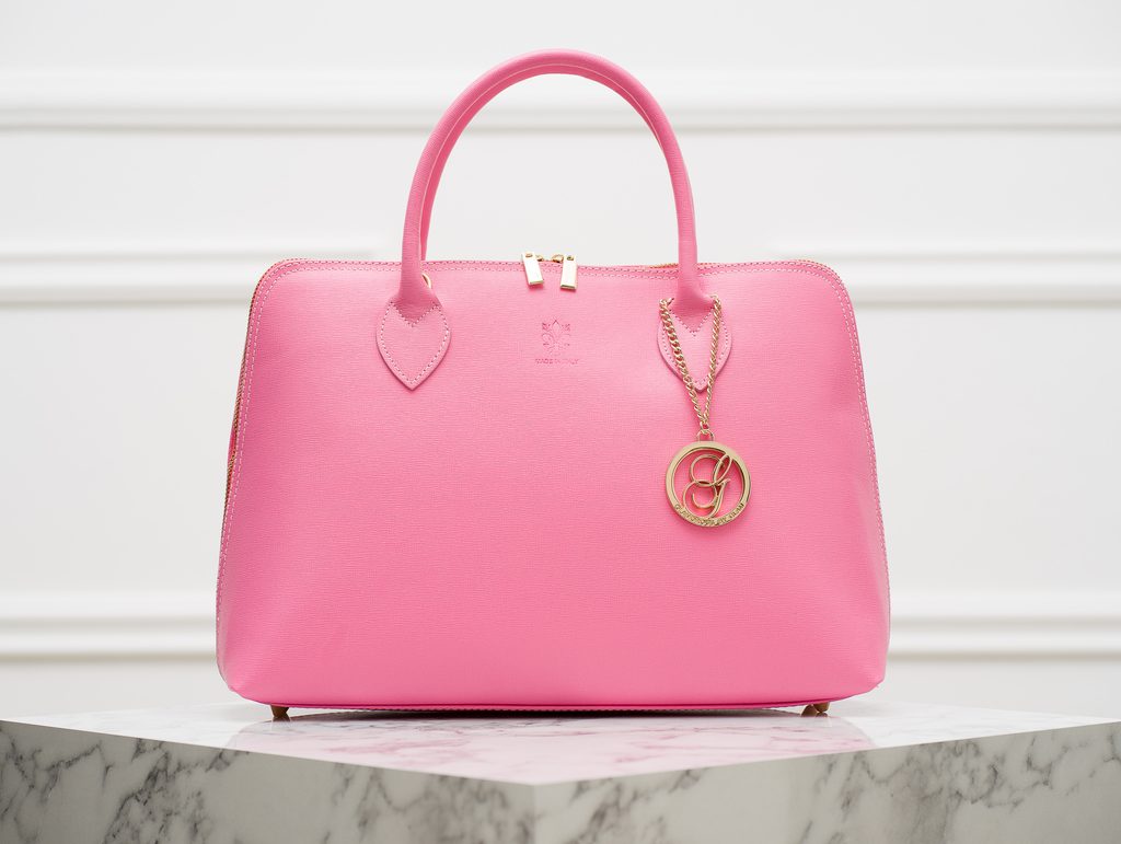 Dámská kožená kabelka ze safiánové kůže - růžová - Glamorous by GLAM - Do  ruky - Kožené kabelky - GLAM, protože chci být odlišná!