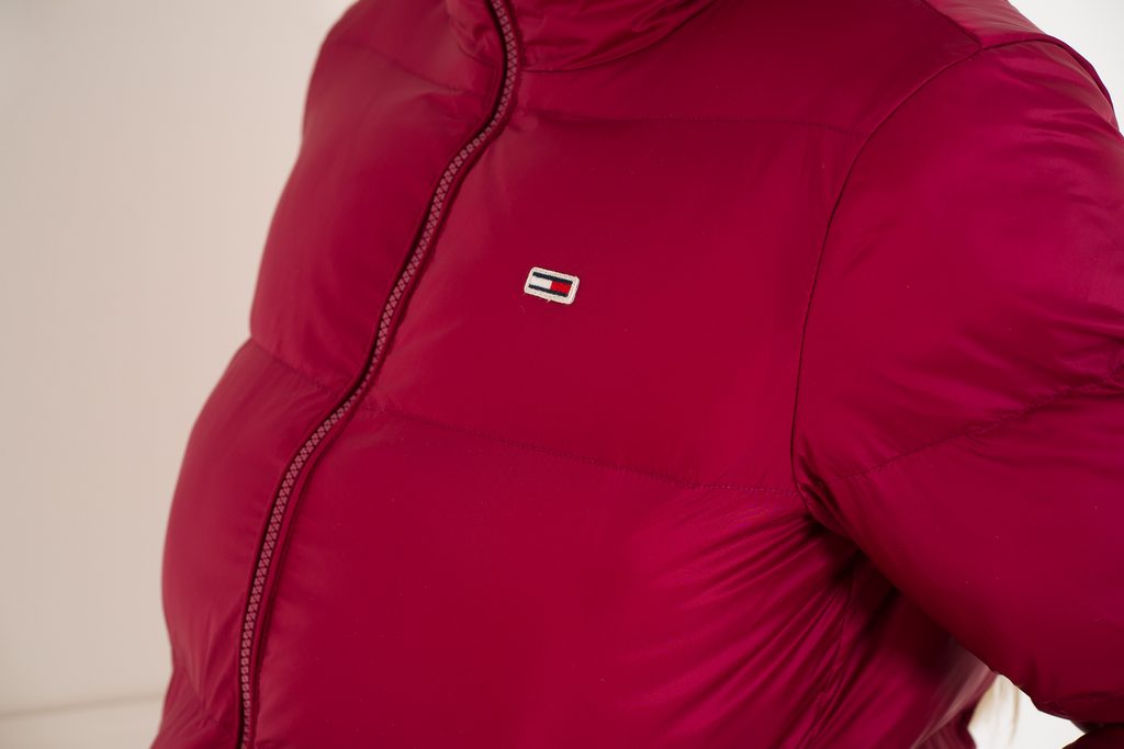 tommy hilfiger red winter jacket