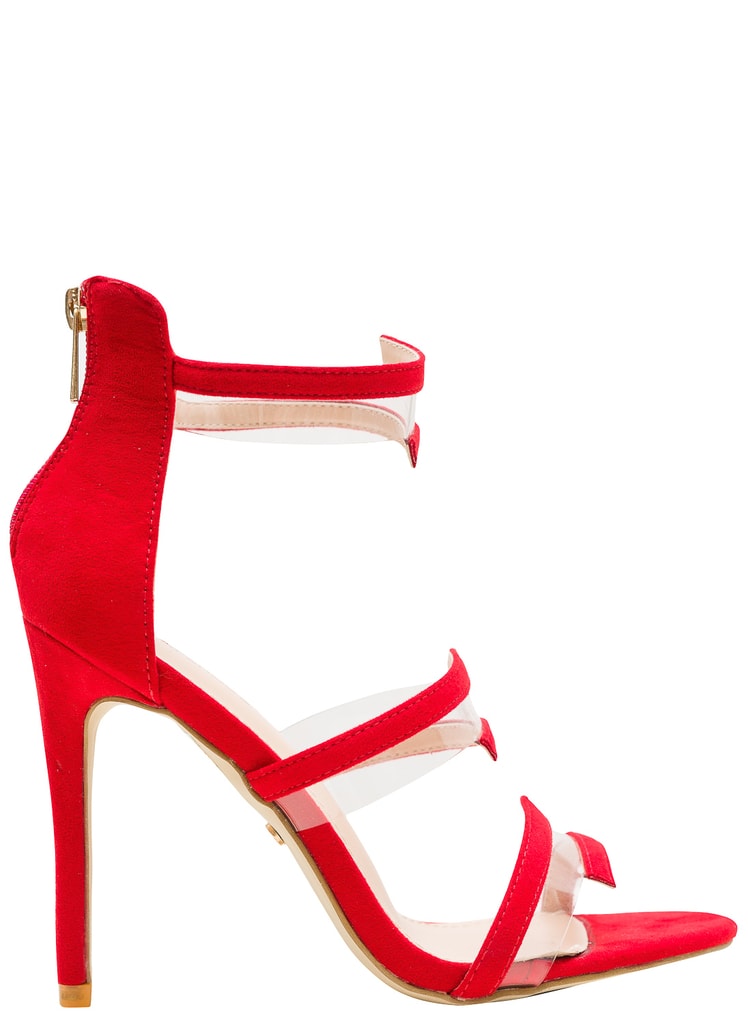 Glamadise.sk - Dámske páskové lodičky červené - GLAM&GLAMADISE - Sandále -  Dámske topánky - GLAM, protože chci být odlišná!