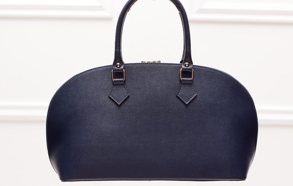 Dámská kožená kabelka pevný atypický tvar - tmavě modrá - Glamorous by GLAM  - Kožené kabelky - - GLAM, protože chci být odlišná!
