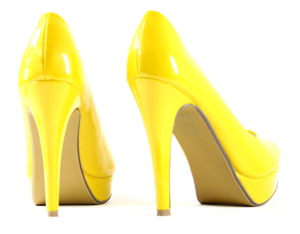 Glamadise.sk - -50% Dámske lodičky na platforme žlté lakované -  GLAM&GLAMADISE - Dámske topánky - - GLAM, protože chci být odlišná!