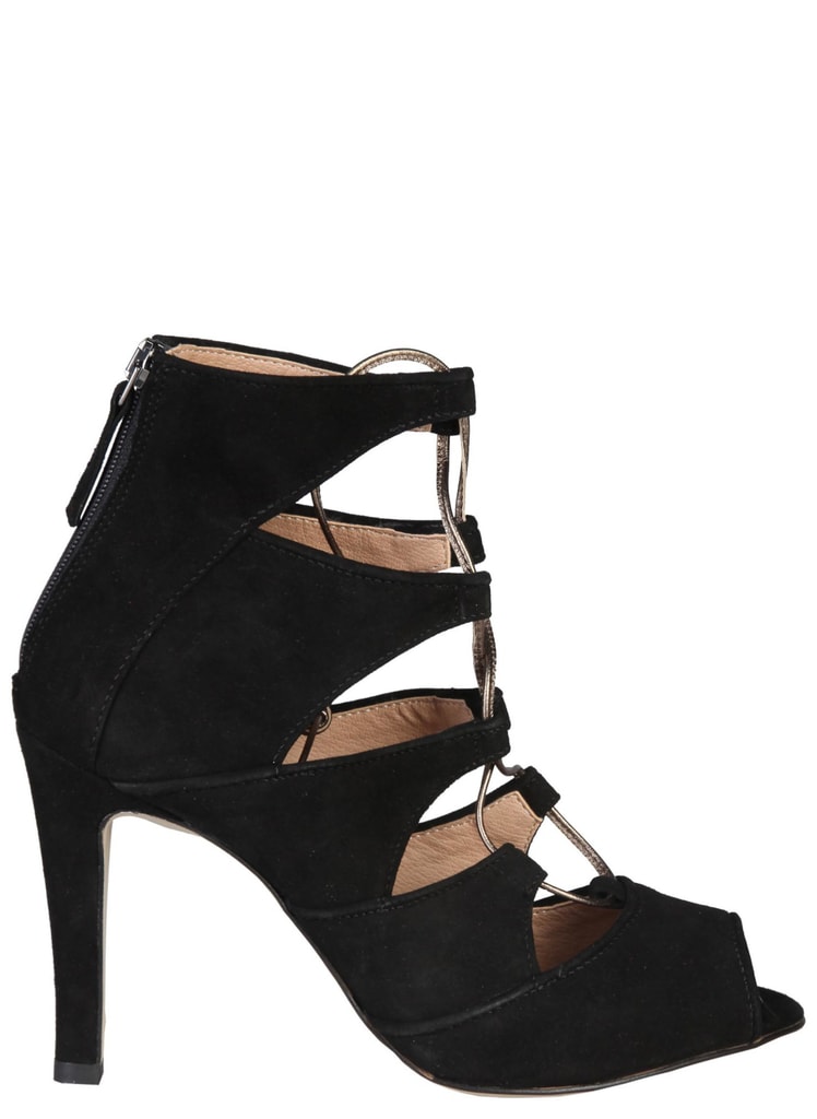 Dámské kožené sandály černé - Versace 1969 - Sandály - Dámská obuv - GLAM,  protože chci být odlišná!