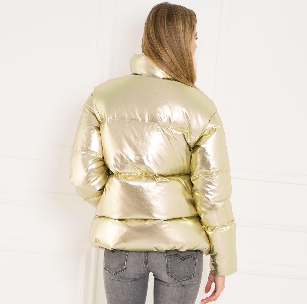 gold tommy hilfiger jacket