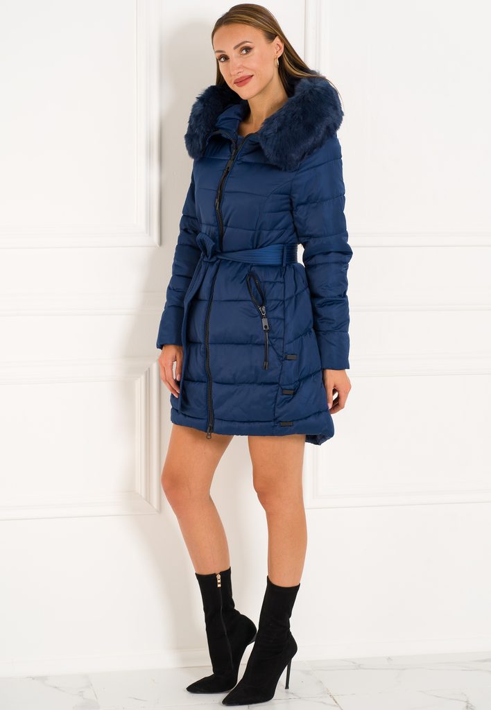 Glamadise - Italian fashion paradise - Winter jacket Due Linee - Blue - Due  Linee - Winter jacket - Women's clothing - Glamadise - italian fashion  paradise