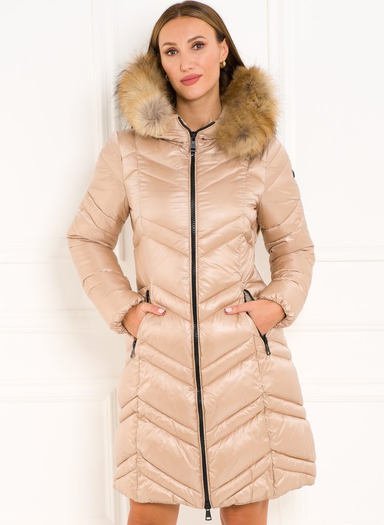 Glamadise - Italian fashion paradise - Winter jacket with real fox fur Due  Linee - Beige - Due Linee - Winter jacket - Women's clothing - Glamadise -  italian fashion paradise