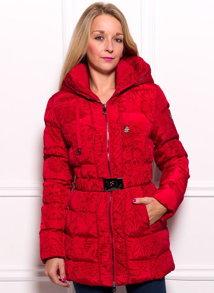 Glamadise - Italian fashion paradise - Women's winter jacket Due Linee -  Red - Due Linee - Winter jacket - Women's clothing - Glamadise - italian  fashion paradise