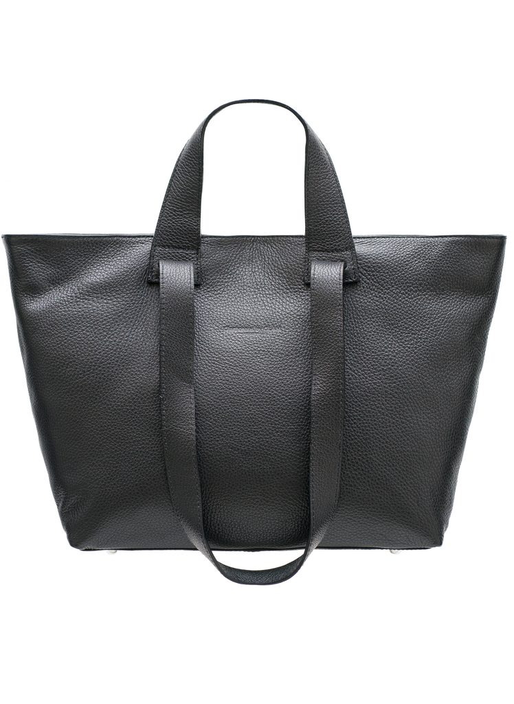 Kožená velká kabelka s krátkým a dlouhým poutkem - černá - Glamorous by  GLAM - Do ruky - Kožené kabelky - GLAM, protože chci být odlišná!