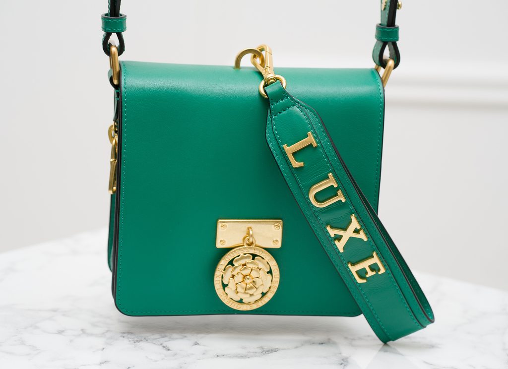 Glamadise - Italian fashion paradise - Real leather crossbody bag Guess Luxe  - Green - Guess Luxe - Crossbody - Leather bags - Glamadise - italian  fashion paradise