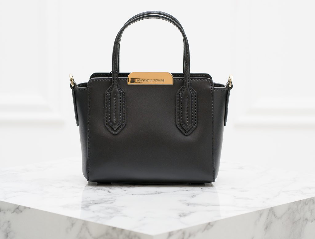 logo-strap faux-leather bag | Emporio Armani | Eraldo.com