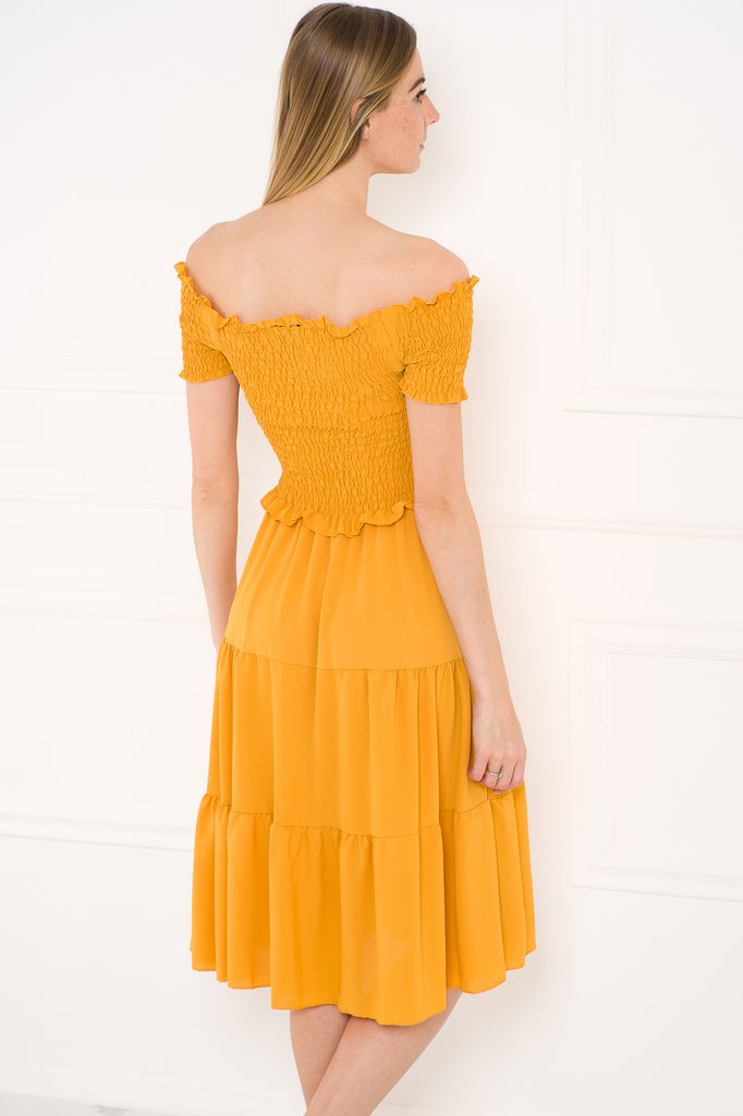 Letní šaty s řasením žluté - Glamorous by Glam - Letní šaty - Šaty, Dámské  oblečení - GLAM, protože chci být odlišná!