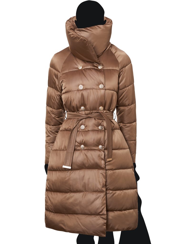 Glamadise.hu Fashion paradise - Női téli kabát Due Linee - Barna - Due  Linee - Téli kabátok - Női ruházat - Divat olasz design