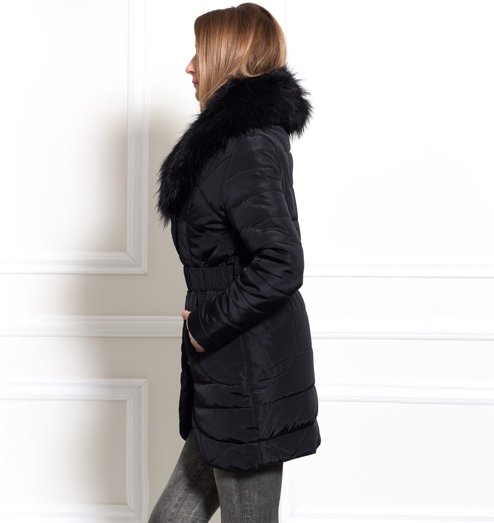 Glamadise.sk - Dámska zimná Elegantná bunda čierna - Due Linee - Poslední  kusy - Zimné bundy, Dámske oblečenie - GLAM, protože chci být odlišná!