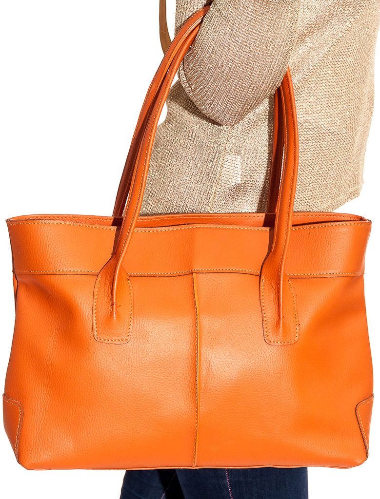 GbyG kožená kabelka oranžová - Glamorous by GLAM - Kožené kabelky - - GLAM,  protože chci být odlišná!
