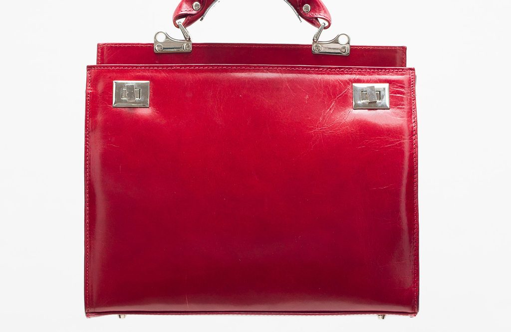 Dámská kožená kabelka spisovka - červená - Glamorous by GLAM - Kožené  kabelky - - GLAM, protože chci být odlišná!