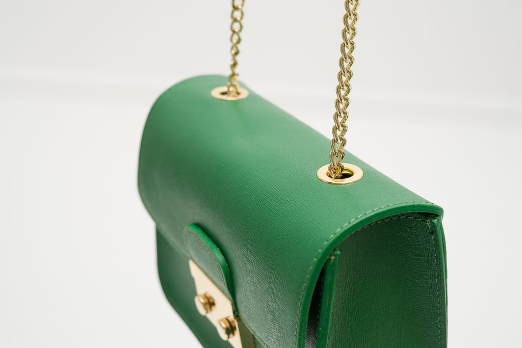 Dámská kožená crossbody kabelka ražená - zelená - Glamorous by GLAM -  Crossbody - Kožené kabelky - GLAM, protože chci být odlišná!