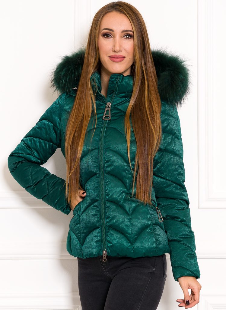 Glamadise - Italian fashion paradise - Women's winter jacket with real fox  fur Due Linee - Green - Due Linee - Winter jacket - Women's clothing -  Glamadise - italian fashion paradise