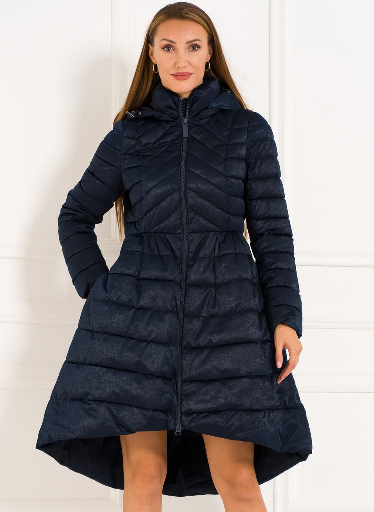 Dámská zimní bunda asymetrická - modrá - Due Linee - Zimní bundy - Dámské  oblečení - GLAM, protože chci být odlišná!