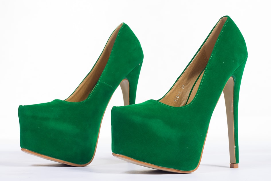 Dámske lodičky na platforme semišové zelené - GLAM&GLAMADISE - Dámske  topánky - - GLAM, protože chci být odlišná! - Glamadise.sk