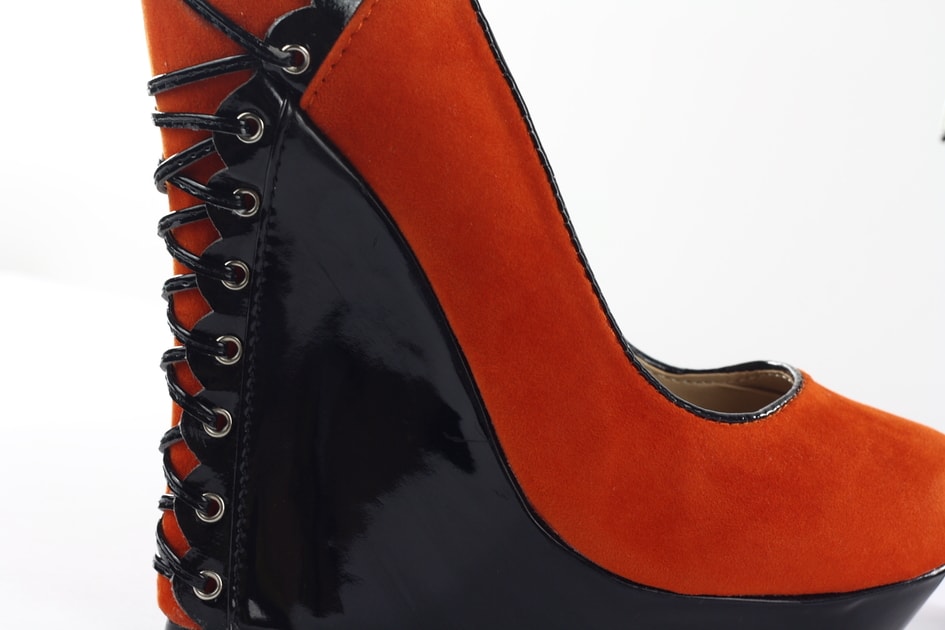 Glamadise.sk - Dámske Extravagantné topánky na platforme - Kline oranžové -  GLAM&GLAMADISE - Dámske topánky - - GLAM, protože chci být odlišná!