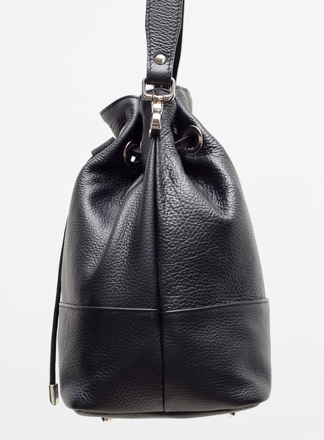 Kožená kabelka černá zapínání vak - Glamorous by GLAM - Kožené kabelky - -  GLAM, protože chci být odlišná!