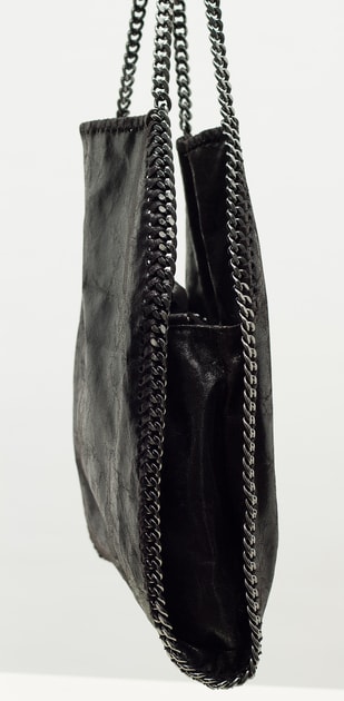 Glamadise.sk - Kožená kabelka čierna s retaze - Glamorous by GLAM - Kožené  kabelky - - GLAM, protože chci být odlišná!
