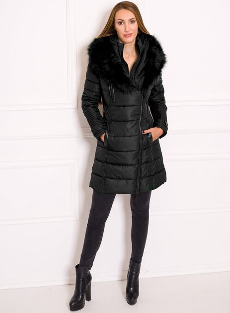 Glamadise - Italian fashion paradise - Women's winter jacket Due Linee - Black - Due Linee Winter jacket - Women's clothing - Glamadise - italian fashion paradise
