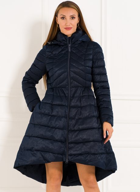 Glamadise.sk - Dámska zimná bunda asymetrická - modrá - Due Linee - Zimné  bundy - Dámske oblečenie - GLAM, protože chci být odlišná!
