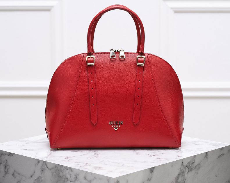 Glamadise - Italian fashion paradise - Real leather handbag Guess Luxe -  Red - Guess Luxe - Handbags - Leather bags - Glamadise - italian fashion  paradise