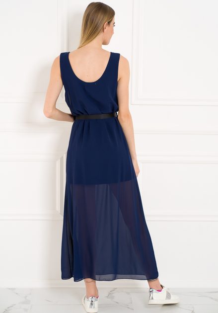 Dlouhé šaty tmavě modré šifonové - Glamorous by Glam - Letní šaty - Šaty,  Dámské oblečení - GLAM, protože chci být odlišná!
