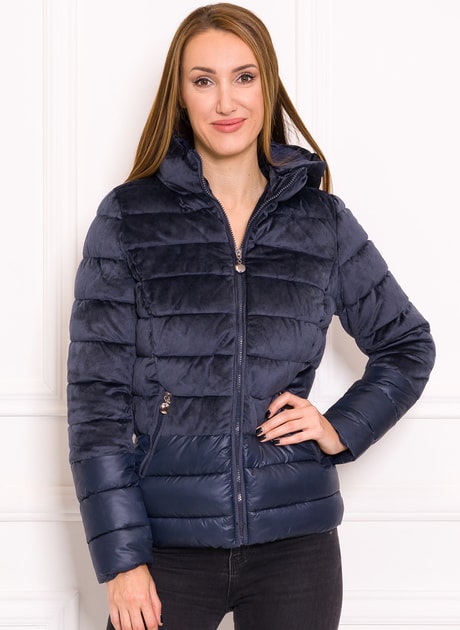 Women's winter jacket Due Linee - Dark blue