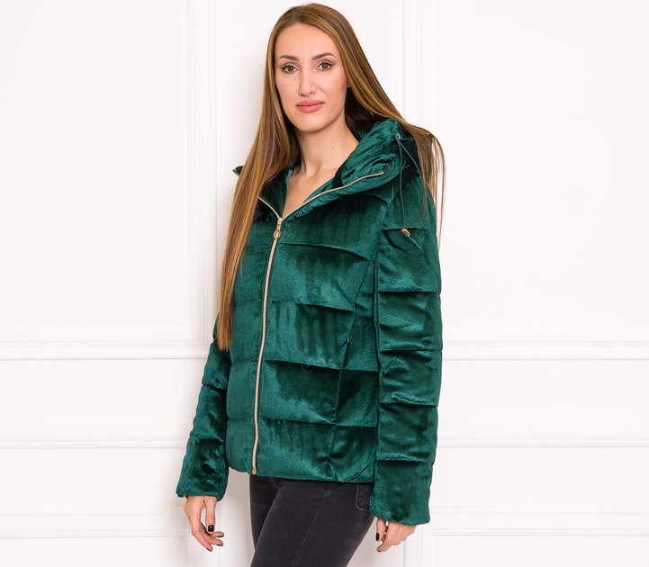 Glamadise - Italian fashion paradise - Women's winter jacket Due Linee -  Green - Due Linee - Last chance - Winter jacket, Women's clothing -  Glamadise - italian fashion paradise