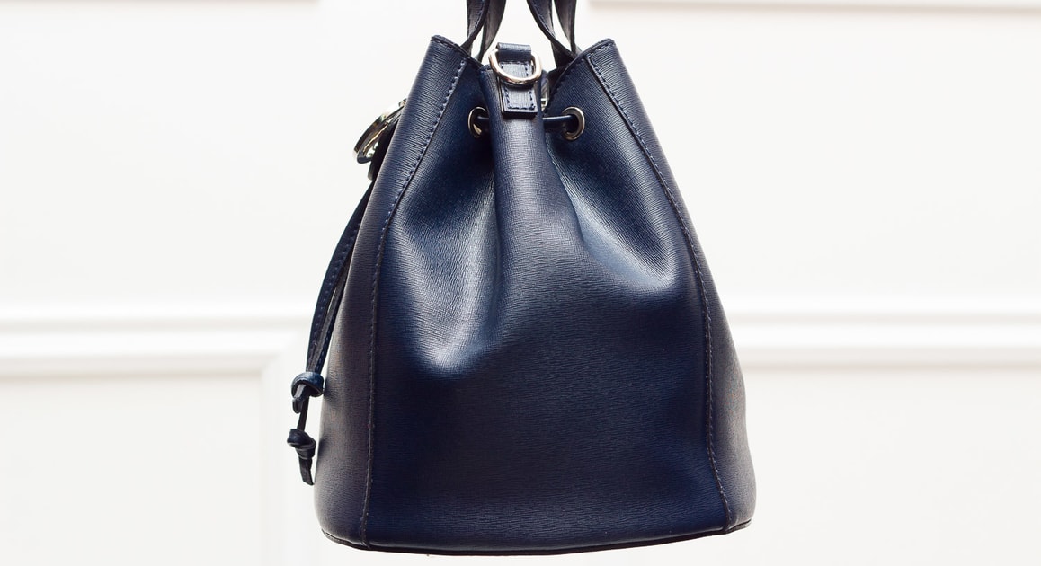 Dámská kožená kabelka měšec - tmavě modrá - Glamorous by GLAM - Do ruky -  Kožené kabelky - GLAM, protože chci být odlišná!