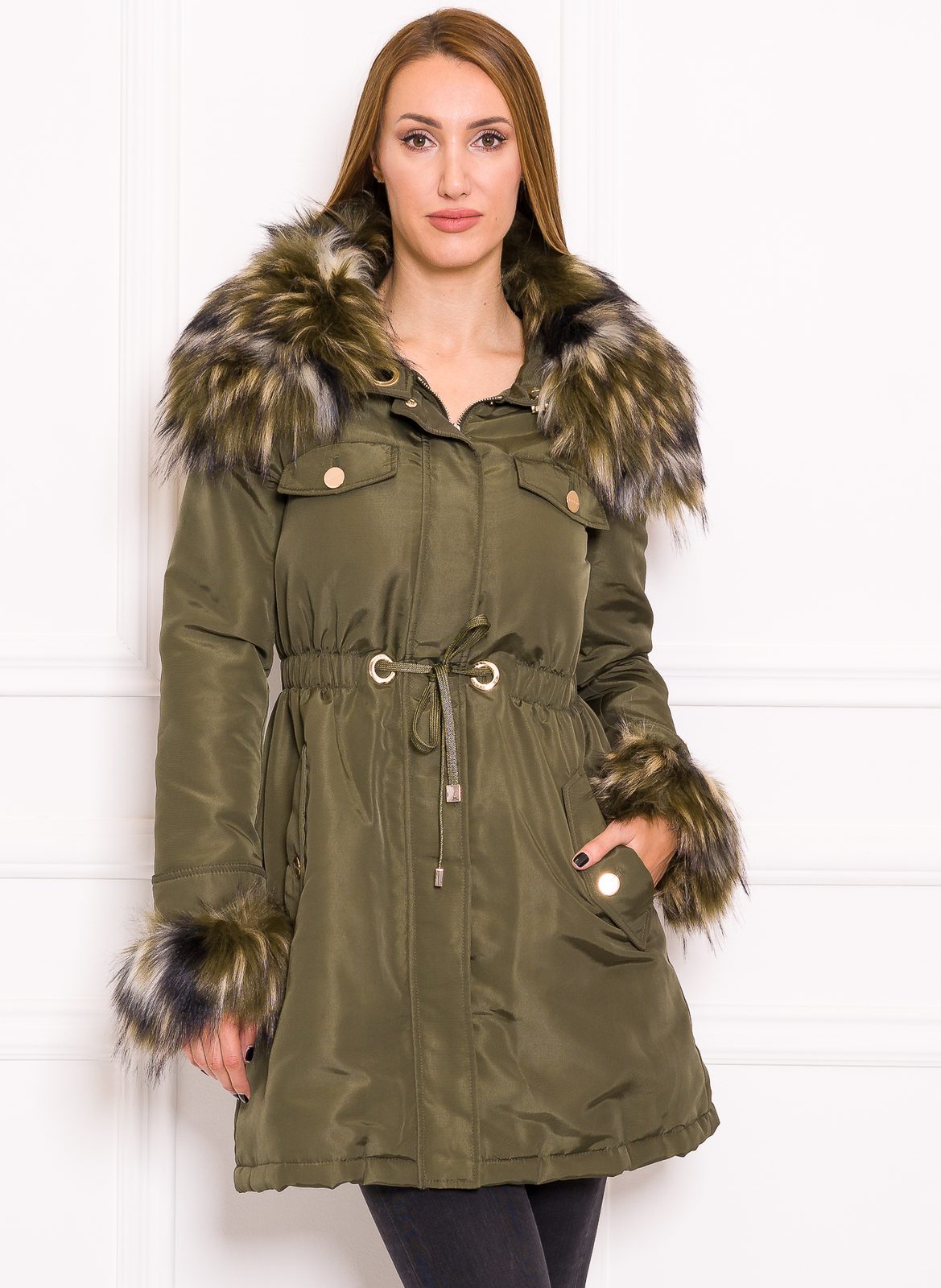 Glamadise Italian fashion paradise Women s winter jacket Guess by Marciano Green Guess by Marciano Winter jacket Women s clothing Glamadise italian fashion paradise