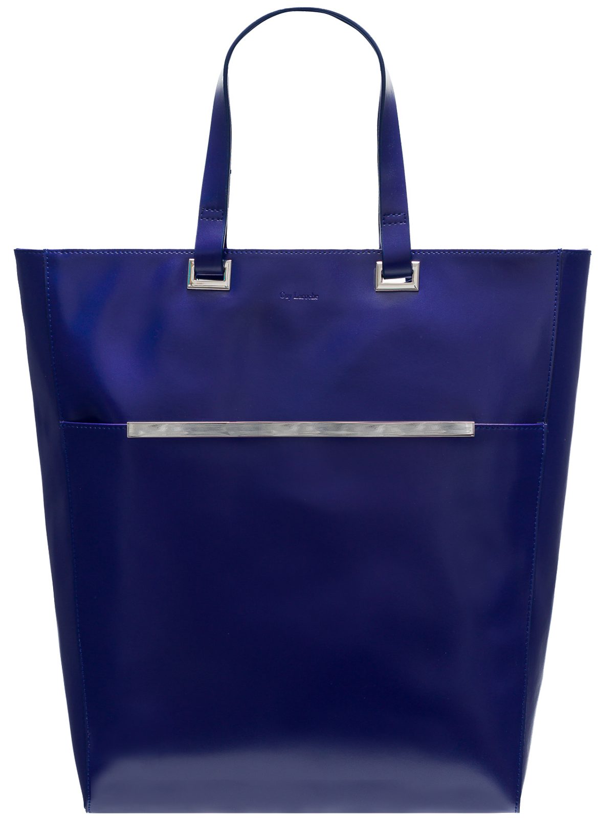 Glamadise Italian fashion paradise Real leather shoulder bag Guy Laroche Paris Blue Guy Laroche Paris Handbags Leather bags Glamadise italian fashion paradise