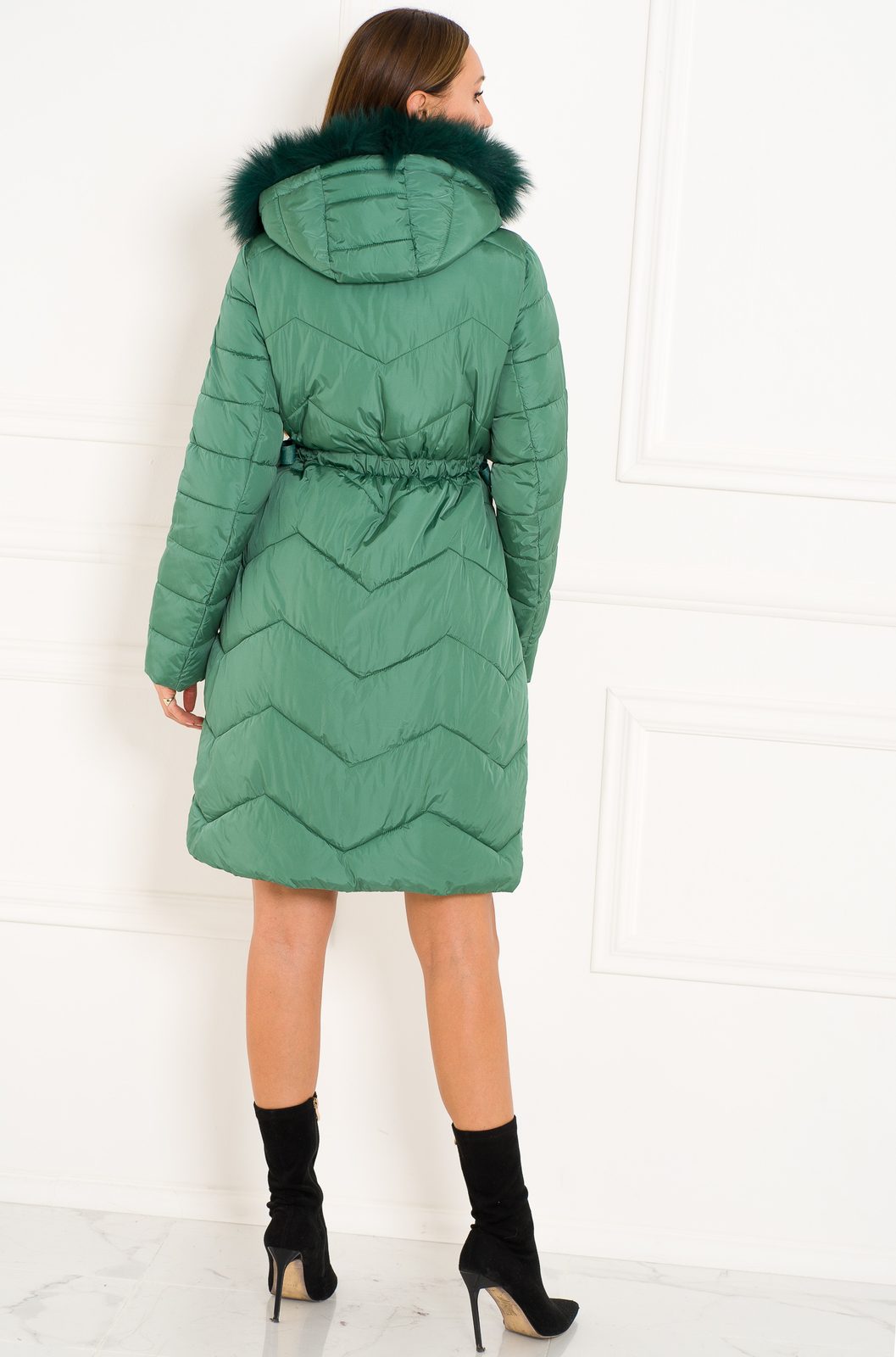 Wallis Cheap Wallis Green Padded Coat Glamadise Italian Fashion