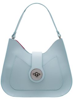 Elegantná kabelka cez rameno svetlo modrá