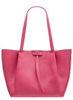 Real leather shoulder bag PATRIZIA PEPE - Pink