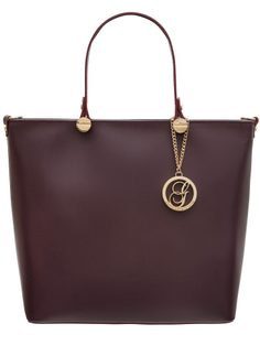 Real leather handbag Glamorous by GLAM - Wine