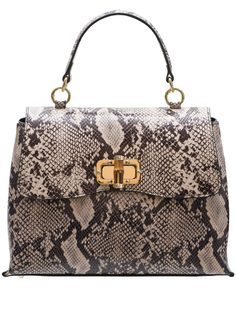 Real leather handbag Glamorous by GLAM - Beige