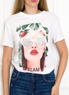 Dámske tričko GLAM bielej