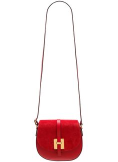 Real leather crossbody bag Glamorous by GLAM - Red