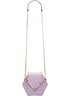 Real leather crossbody bag Glamorous by GLAM - Violet