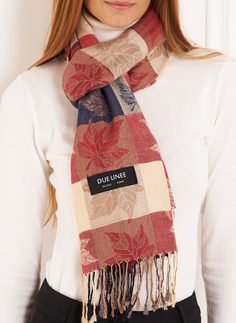 Scarf Due Linee - Wine