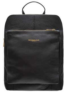 Dámský kožený batoh jednoduchý - černá