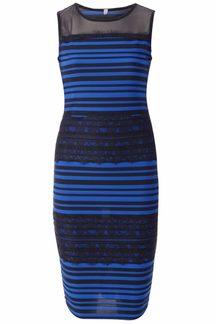 Modro-černé šaty s krajkou střední délka