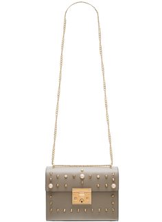 Real leather crossbody bag Glamorous by GLAM - Grey