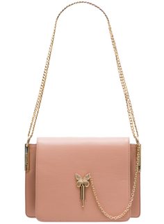 Real leather crossbody bag TWINSET - Pink