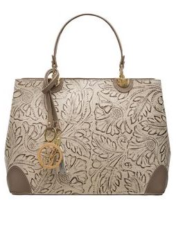 Bolso de cuero de mano para mujer Glamorous by GLAM - Beige -